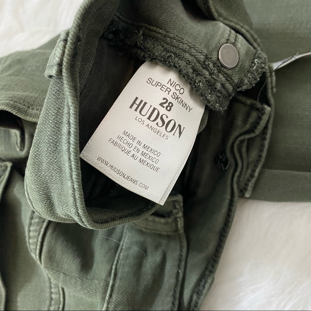 HUDSON LOS ANGELES Olive Green Skinny Jeans - Picture 6 of 7